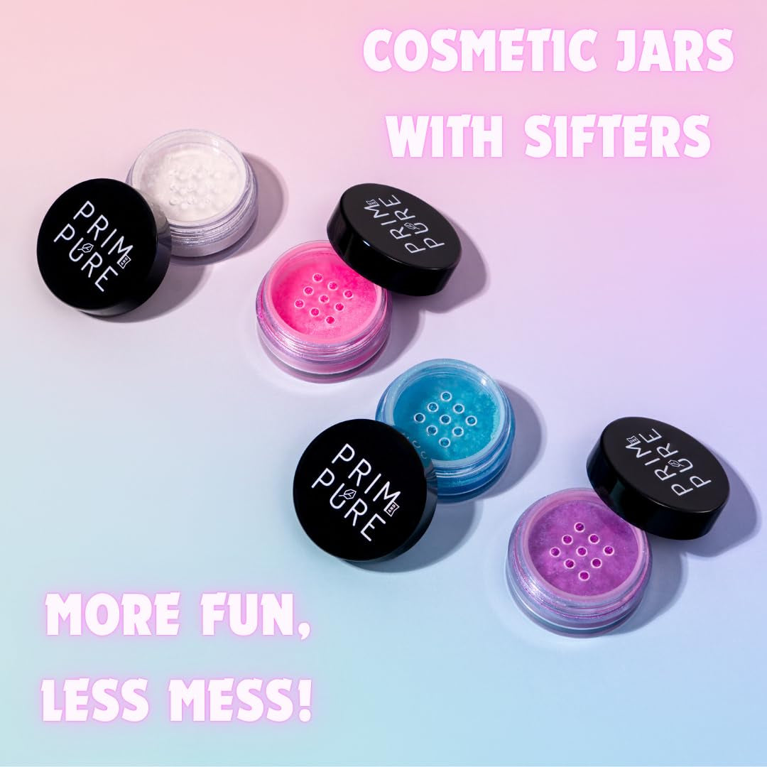 Mineral Gift Set with Unicorn Mirror| Perfect for Play Dates & Birthday Parties | Kids Eyeshadow Makeup – Mineral | Organic & Natural Makeup Kit for Kids| Made in USA (Purple)